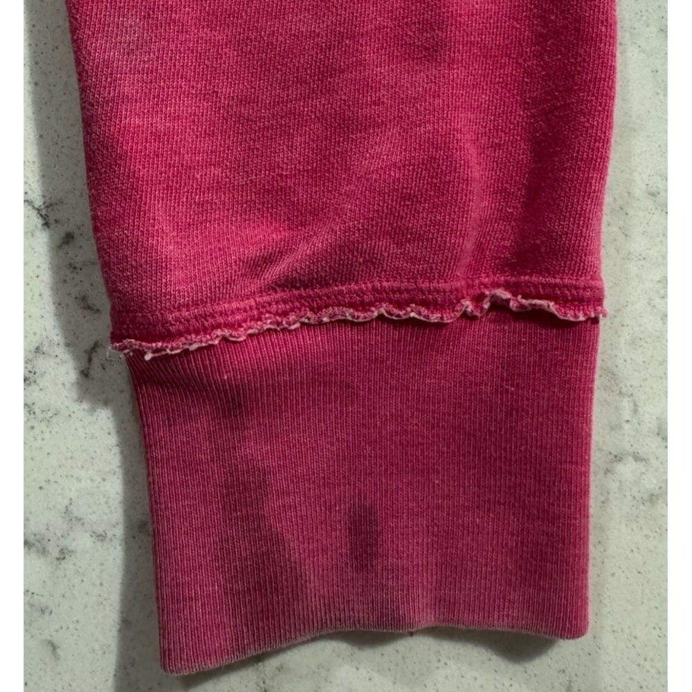 VTG‎ Victoria's Secret PINK Hoodie Womens Medium Rhinestone Bling Peace Sign Y2K - Picture 6 of 14